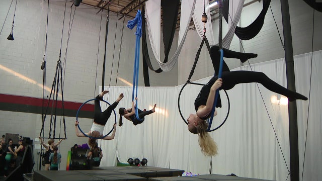 Members at Aerial Dragons Studios create art high off the ground in Ybor City