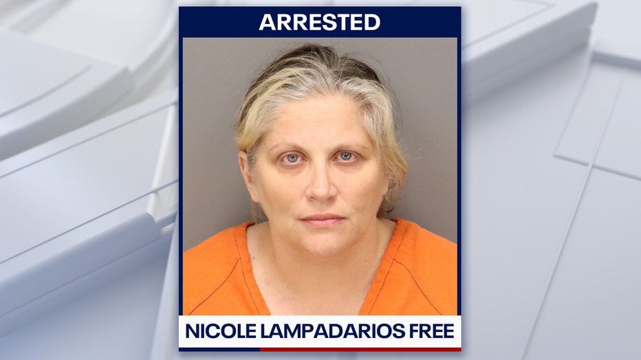 Mugshot of Nicole Lampadarios Free. Courtesy: Tarpon Springs Police Dept.