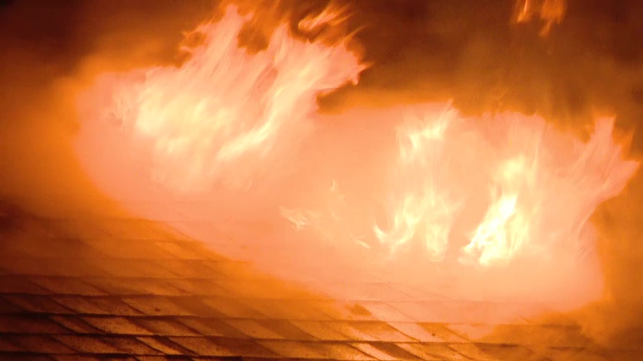 Crews battled a fire at a smoke shop in Town 'n' Country early Tuesday.