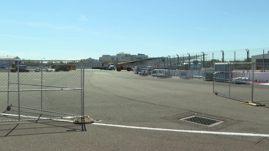 The runway at Albert Whitted Airport.