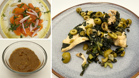 Dinner DeeAs Recipes: Sicilian Orange Salad, Sicilian Olive Chicken With Swiss Chard & Chocolate Pudding