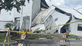 Wall collapses at Tampa USPS package sorting facility