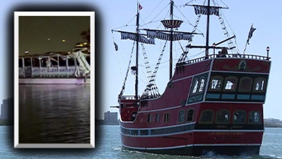 Passengers and crew aboard cruise ship detail seeing chaos of Clearwater Ferry crash