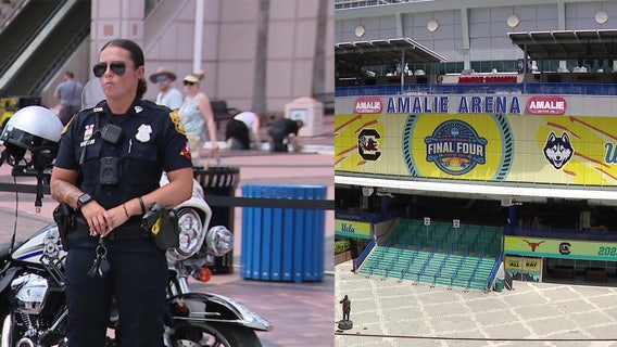 NCAA unveils ‘Legacy Court,’ Tampa police prepare for large crowds ahead of Women's Final Four