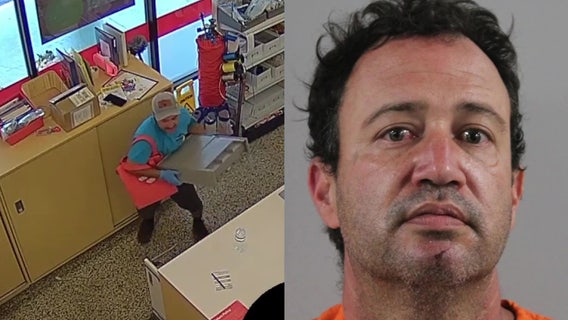 ‘Brazen burglar’ busted after being caught on camera yanking cash drawer from Lakeland store: LPD