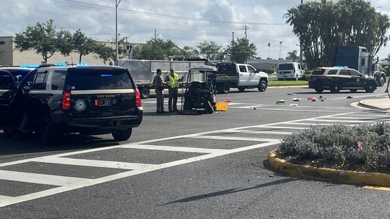 Deadly crash involving golf cart causes traffic delays at Hillsborough County intersection