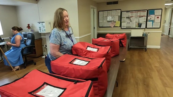 Meals on wheels program for home-bound seniors in the Tampa Bay Area