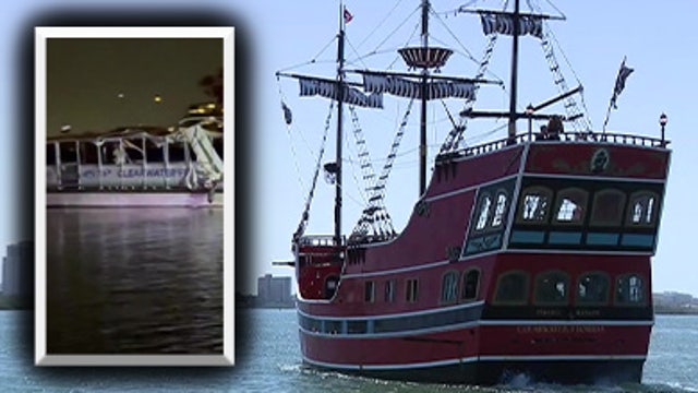 Passengers and crew aboard cruise ship detail seeing chaos of Clearwater Ferry crash