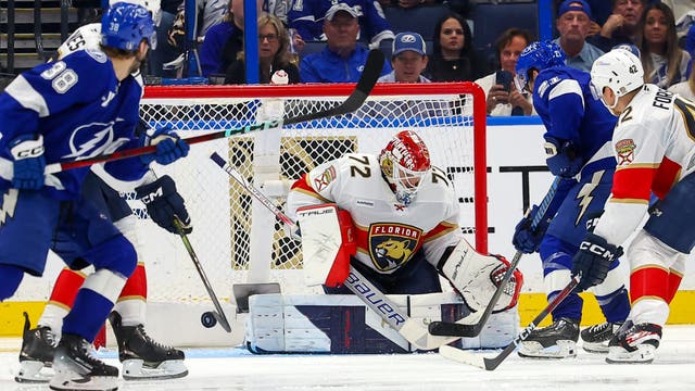Schmidt scores again, Bobrovsky has 19 saves as Panthers beat Lightning 2-0 for 2-0 series lead