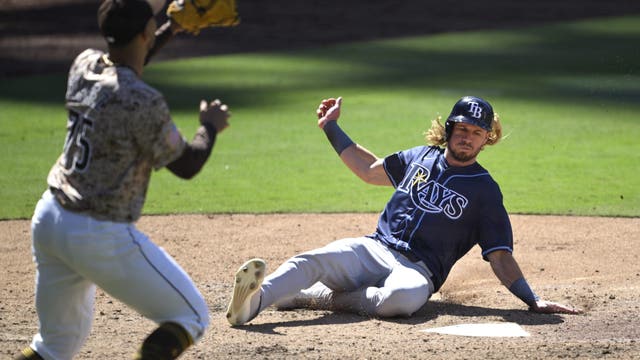 Rookie Simpson has 3 hits as the Rays sweep the Padres with a 4-2 win