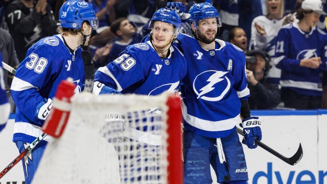 Guentzel, Kucherov each score twice in the Lightning’s 7-4 victory over the Sabres