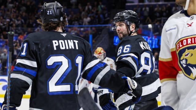 Brayden Point’s goal, 2 assists help Lightning beat Panthers 5-1