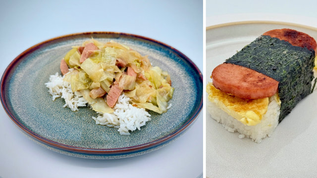 Recipes: Spam & Egg Musubi, Spam and Cabbage