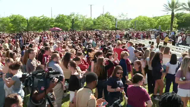 FSU holds vigil after mass shooting: 'A terrible act of violence'