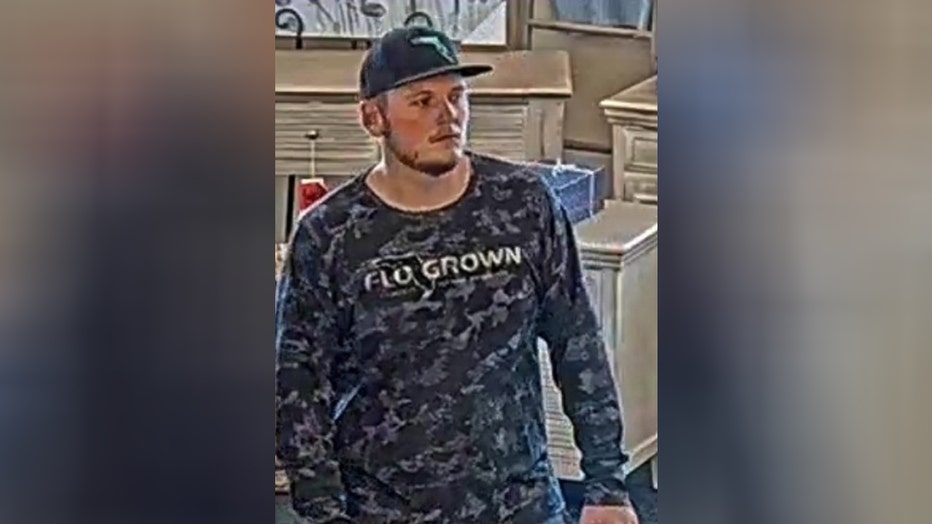 Surveillance image of Cameron Carpenter. Courtesy: North Port Police Department.