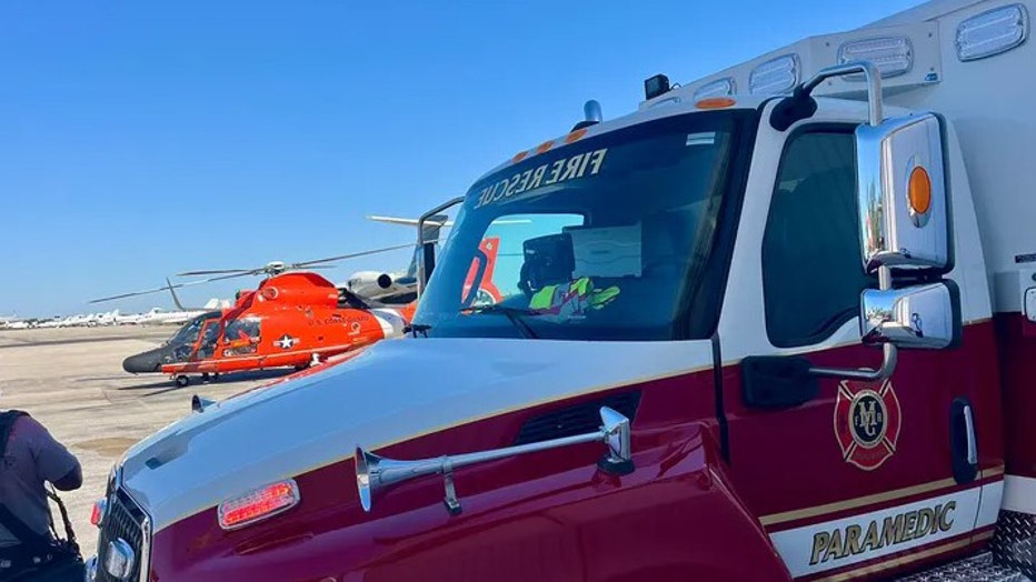 Martin County Fire Rescue said three of the rescued passengers sustained non-life-threatening, while one was in a more serious condition. (Martin County Fire Rescue)