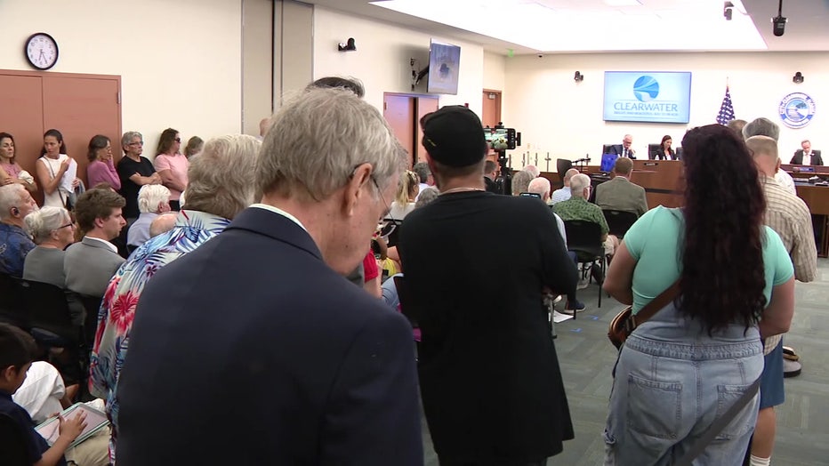 Dozens of people spoke during public comment about the proposed sale of a downtown Clearwater street to the Church of Scientology.