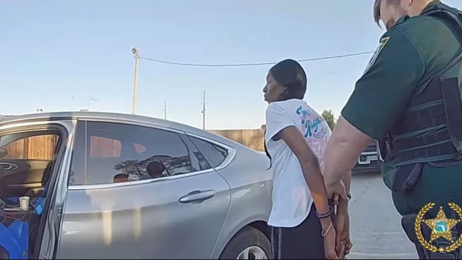 Latrance Battle, 52, was arrested for allegedly posing as an immigration agent and kidnapping the wife of her former boyfriend. (Bay County Sheriff's Office)