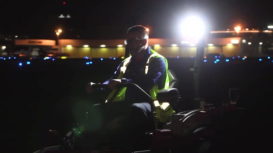 The overnight hours are filled with work that's important, but rarely noticed by passengers.