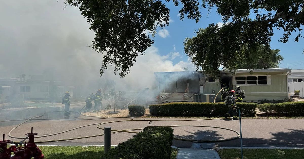 Fire severely damages mobile home in Clearwater: CFR | FOX 13 Tampa Bay