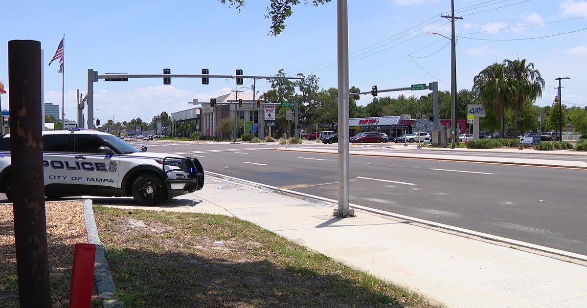 Man hospitalized after TPD says he ran into car's path | FOX 13 Tampa Bay