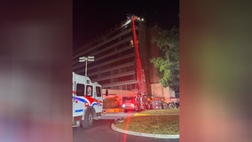 Elderly woman hospitalized after fire at assisted living facility