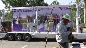 New TECO trailer will be used for community demonstrations on dangers of live power lines