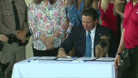 Gov. DeSantis signs Dexter's Law, Trooper's Law targeting animal abuse