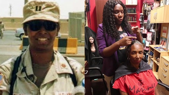 Female veterans battling hair loss are reclaiming their natural beauty at a Bay Area restoration center