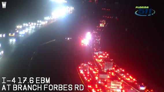 Crash causes traffic delays on I-4 in Hillsborough County