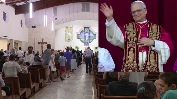 Catholic Churches across Tampa honor Pope Leo during first Sunday masses since election