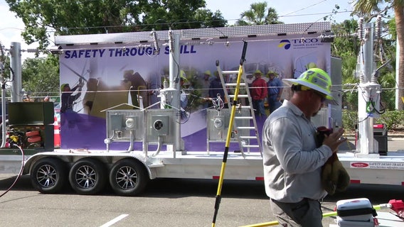 New TECO trailer will be used for community demonstrations on dangers of live power lines