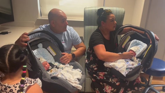 Hospital staff helps mother give birth to twins in lobby: 'A really special moment'