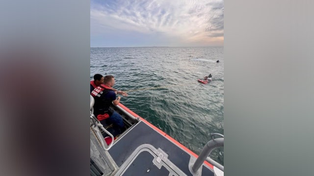 Coast Guard rescues man after his 15-foot boat capsizes near Sunshine Skyway Bridge