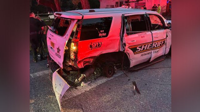 Suspect crashes into K-9 deputy's vehicle after speeding off during traffic stop: HCSO