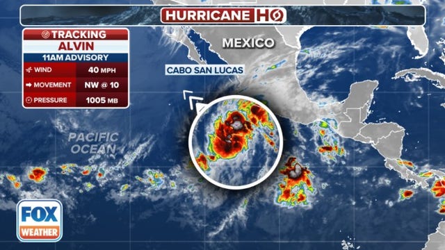 Tropical Storm Alvin forms off Mexico's coast in Eastern Pacific