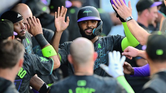 Caminero hits 3-run HR to back Baz as Rays beat Blue Jays 3-1