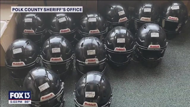 Lakeland HS assistant football coach arrested, accused of stealing $10,000+ worth of helmets from team