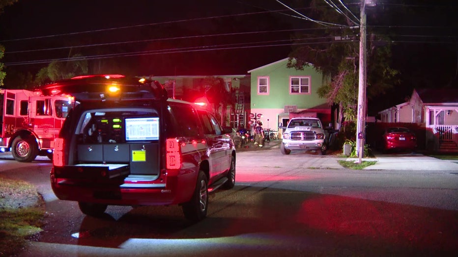 Nine people were displaced after a house fire in Clearwater early Thursday.