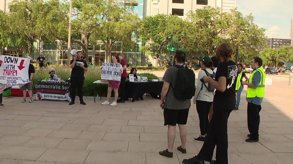 Protests were peaceful in downtown Tampa on Sunday as demonstrators came together to call for reforms in policing.