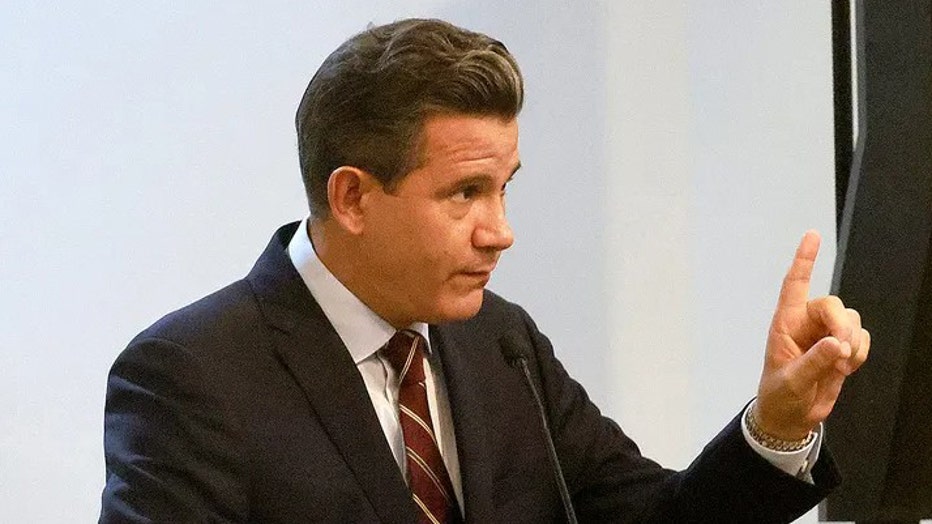 Florida State Sen. Jason Pizzo speaks during the Broward Housing Council 2024 Affordable Housing Workshop on Condo Reform at the Anne Kolb Nature Center in Hollywood, Florida, on Oct. 30, 2024. (Mike Stocker/South Florida Sun Sentinel/Tribune News Service via Getty Images)