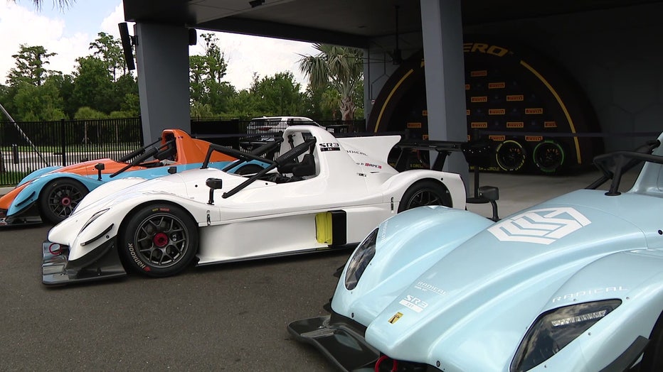 Pictured: Radical race cars at The Motor Enclave.