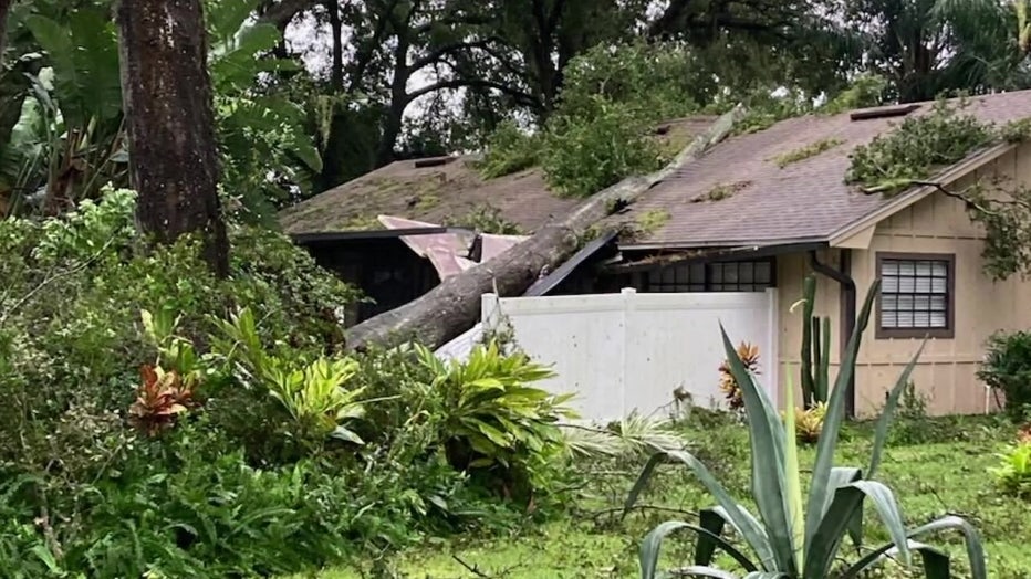 Barbara Barth's home was badly damaged during Hurricane Milton.