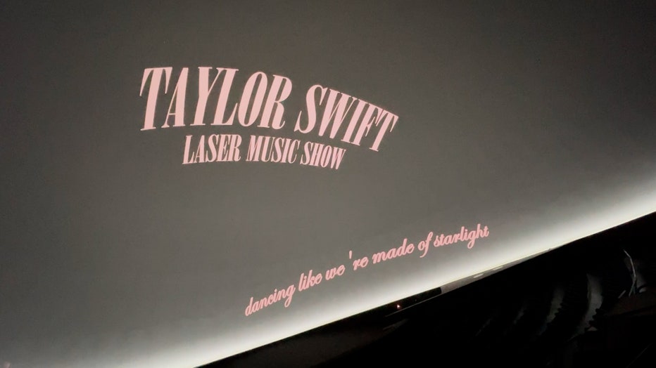 Taylor Swift themed laser music show out of your wildest dreams