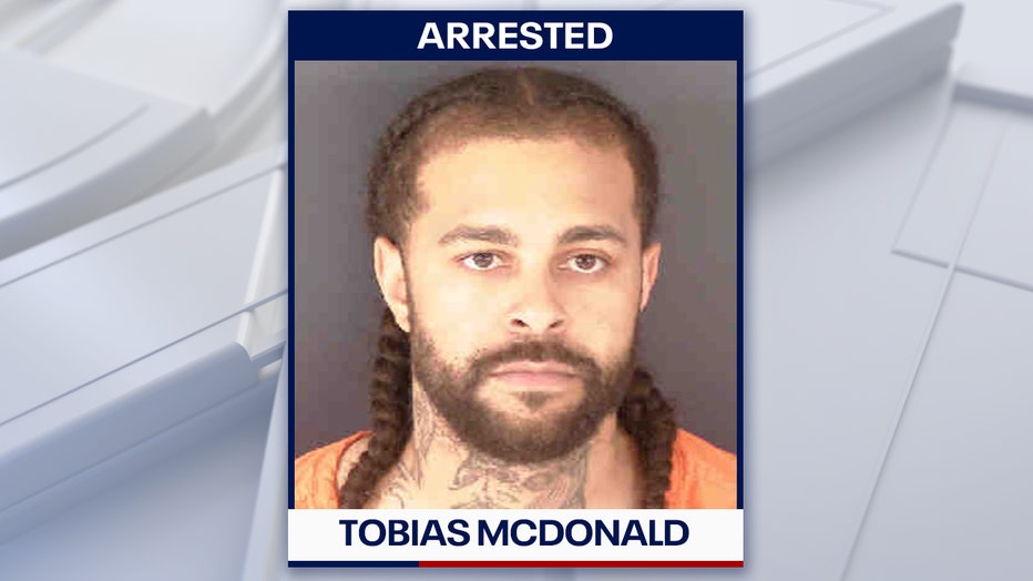 Mugshot of Tobias McDonald. Courtesy: Sarasota County Sheriff's Office.