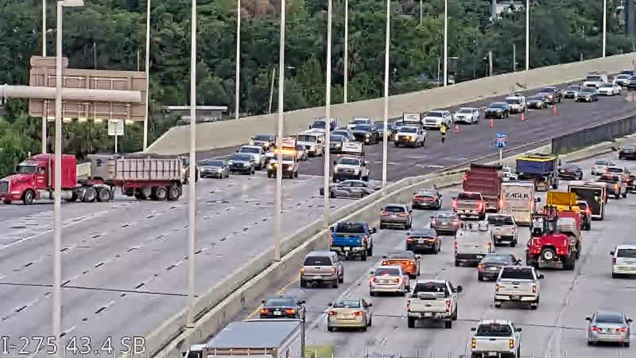 Crashes cause delays on I-275 in Tampa | FOX 13 Tampa Bay