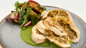 Dinner DeeAs recipe: Chicken Roulade with Chorizo, Corn & Cheddar