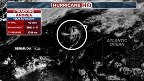Tropical Storm Andrea forms, marking first named storm of Atlantic hurricane season