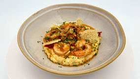 Dinner DeeAs recipe: Garlic Shrimp with Creamy Polenta
