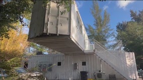 Shipping containers turned into hideaway retreat in Florida